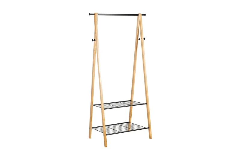 Klädhängare Forest 2 Hyllor Och 4 Krokar 79x45x155 - Förvaring - Sko- & klädförvaring - Klädhängare - Klädställning