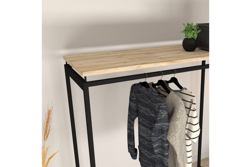 OBURUS Garderob 150x170 cm Svart - Förvaring - Sko- & klädförvaring - Klädhängare - Klädställning