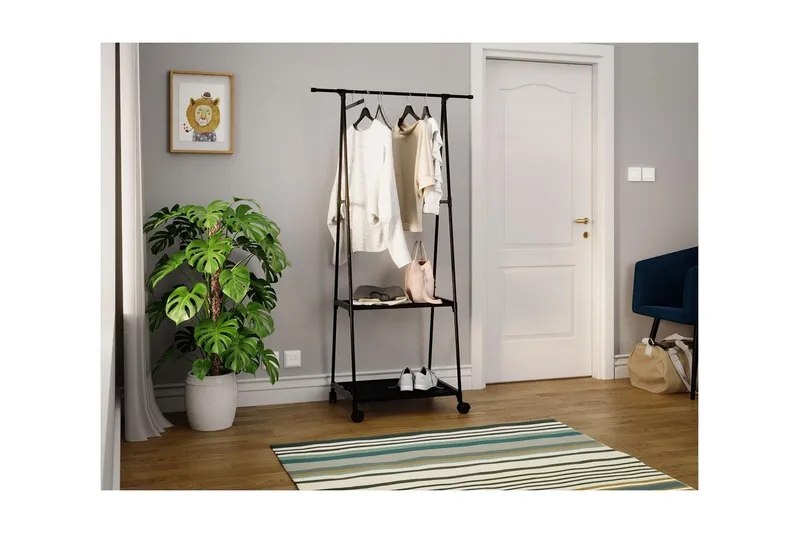 Olazen Klädställning 85 cm - Svart - Förvaring - Sko- & klädförvaring - Klädhängare - Klädställning