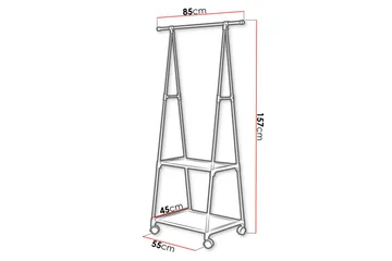 Olazen Klädställning 85 cm - Svart - Förvaring - Sko- & klädförvaring - Klädhängare - Klädställning