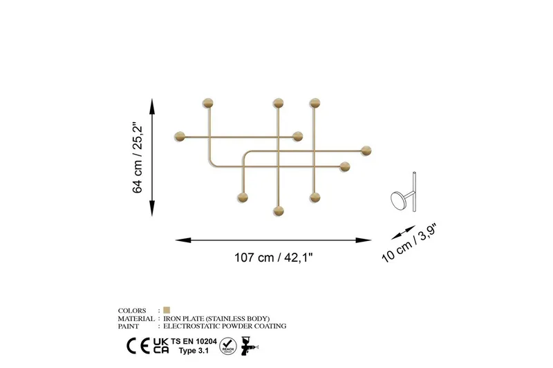 Metall Väggkrok Australia Rany - Rany - Förvaring - Sko- & klädförvaring - Klädhängare - Klädkrok