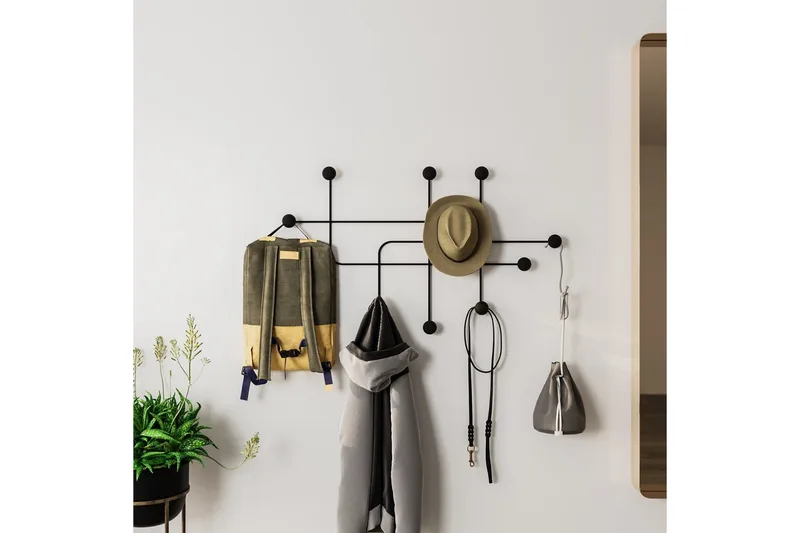 Metall Väggkrok Australia Svart - Svart - Förvaring - Sko- & klädförvaring - Klädhängare - Klädkrok