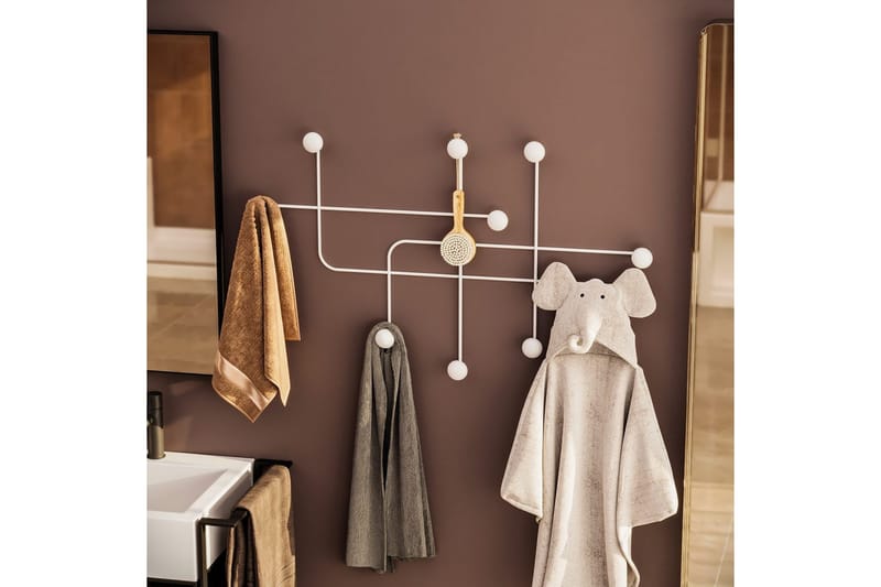 Metall Väggkrok Australia Vit - Vit - Förvaring - Sko- & klädförvaring - Klädhängare - Klädkrok