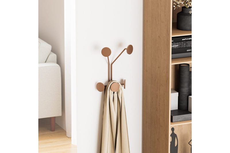 Metall Väggkrok Clarra Koppar - Koppar - Förvaring - Sko- & klädförvaring - Klädhängare - Klädkrok