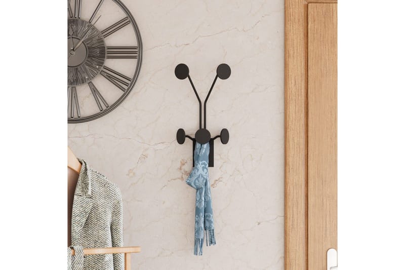 Metall Väggkrok Clarra Svart - Svart - Förvaring - Sko- & klädförvaring - Klädhängare - Klädkrok
