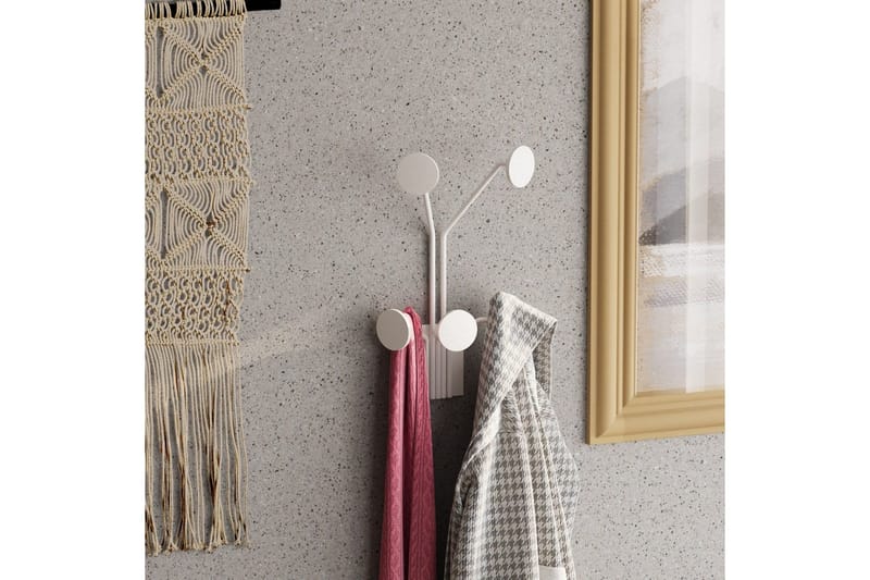 Metall Väggkrok Clarra Vit - Vit - Förvaring - Sko- & klädförvaring - Klädhängare - Klädkrok
