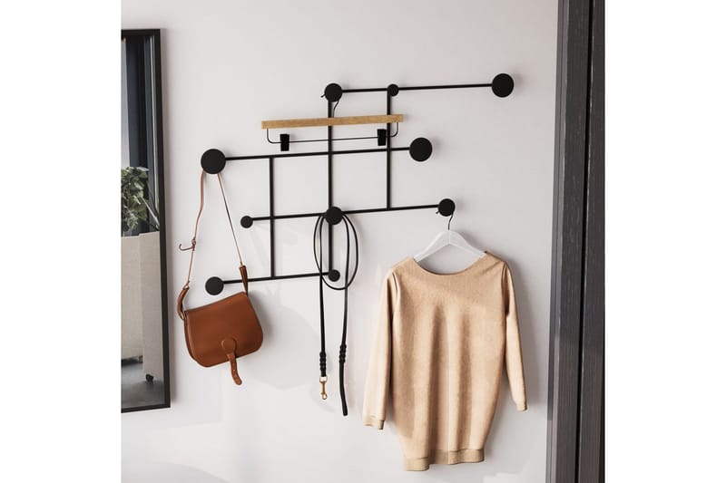 Metall Väggkrok Colna Svart - Svart - Förvaring - Sko- & klädförvaring - Klädhängare - Klädkrok