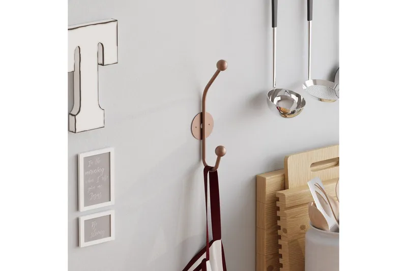 Metall Väggkrok Coriorgate Koppar - Koppar - Förvaring - Sko- & klädförvaring - Klädhängare - Klädkrok
