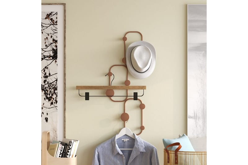 Metall Väggkrok Dravos Koppar - Koppar - Förvaring - Sko- & klädförvaring - Klädhängare - Klädkrok