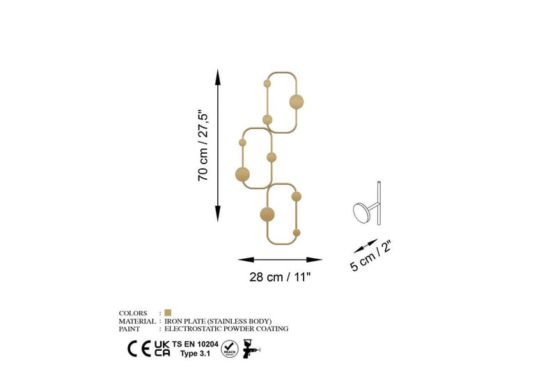Metall Väggkrok Dravos Rany - Rany - Förvaring - Sko- & klädförvaring - Klädhängare - Klädkrok