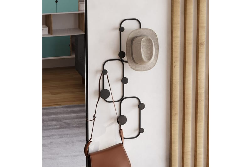 Metall Väggkrok Dravos Svart - Svart - Förvaring - Sko- & klädförvaring - Klädhängare - Klädkrok