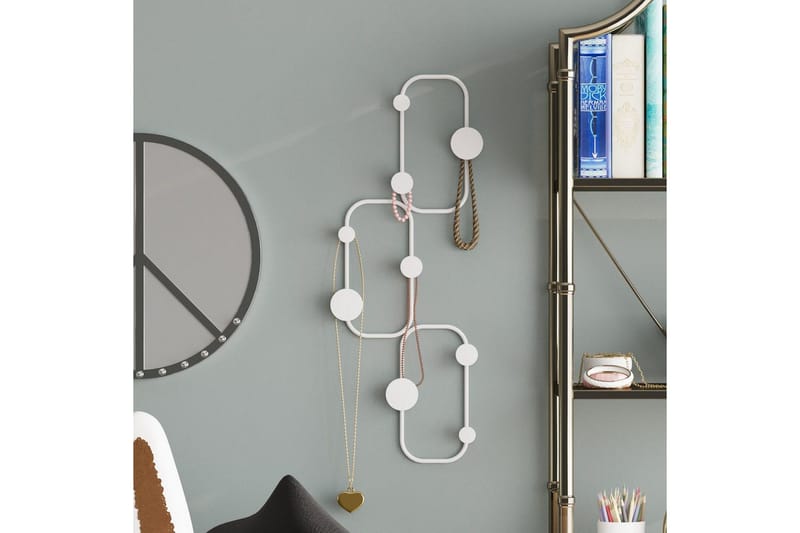 Metall Väggkrok Dravos Vit - Vit - Förvaring - Sko- & klädförvaring - Klädhängare - Klädkrok