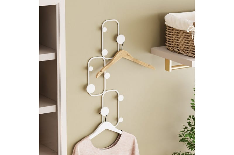 Metall Väggkrok Dravos Vit - Vit - Förvaring - Sko- & klädförvaring - Klädhängare - Klädkrok