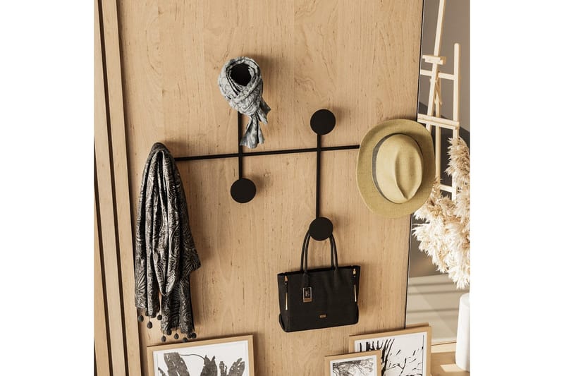 Metall Väggkrok Inermis Svart - Svart - Förvaring - Sko- & klädförvaring - Klädhängare - Klädkrok