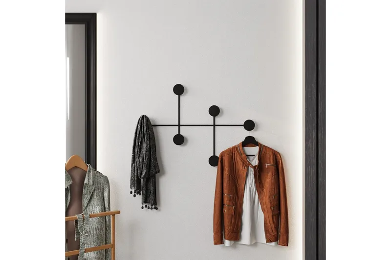 Metall Väggkrok Inermis Svart - Svart - Förvaring - Sko- & klädförvaring - Klädhängare - Klädkrok