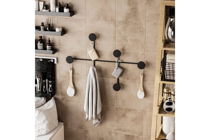 Metall Väggkrok Inermis Svart - Svart - Förvaring - Sko- & klädförvaring - Klädhängare - Klädkrok