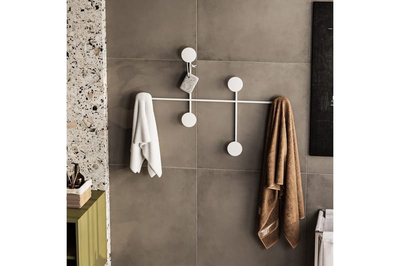 Metall Väggkrok Inermis Vit - Vit - Förvaring - Sko- & klädförvaring - Klädhängare - Klädkrok