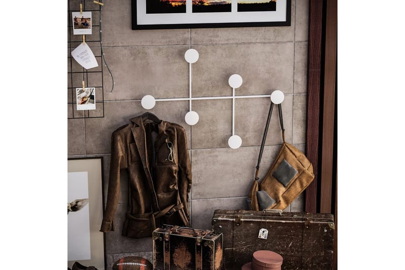 Metall Väggkrok Inermis Vit - Vit - Förvaring - Sko- & klädförvaring - Klädhängare - Klädkrok