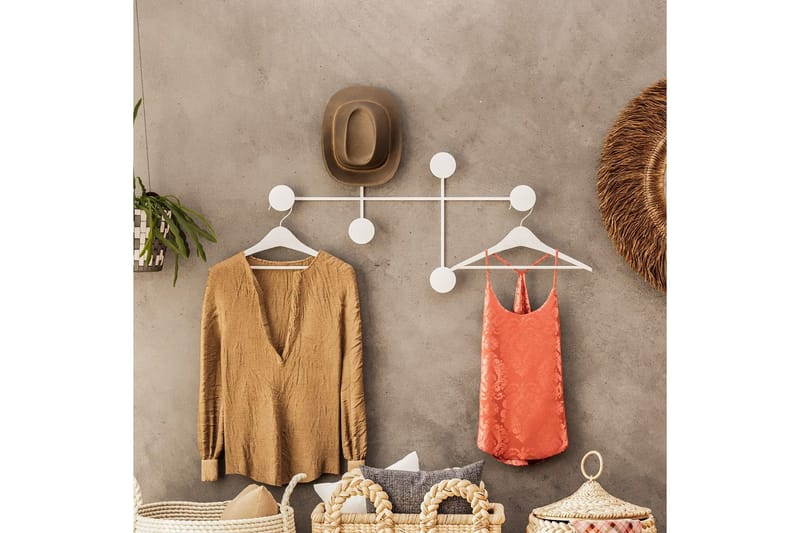 Metall Väggkrok Inermis Vit - Vit - Förvaring - Sko- & klädförvaring - Klädhängare - Klädkrok