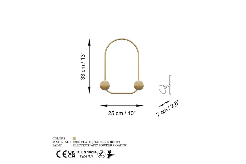 Metall Väggkrok Kelanburg Rany - Rany - Förvaring - Sko- & klädförvaring - Klädhängare - Klädkrok
