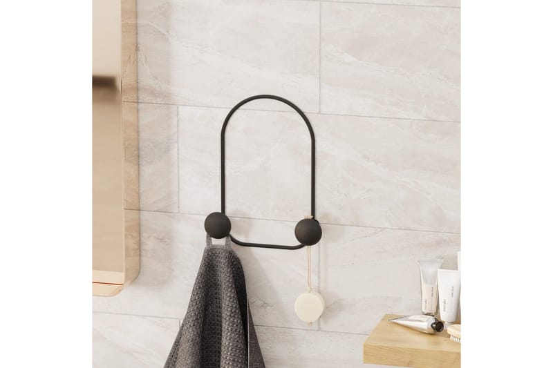 Metall Väggkrok Kelanburg Svart - Svart - Förvaring - Sko- & klädförvaring - Klädhängare - Klädkrok