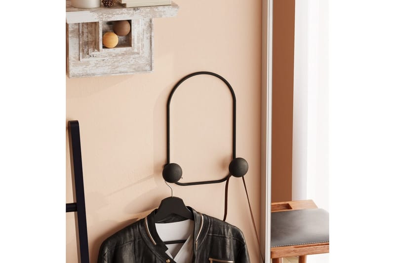 Metall Väggkrok Kelanburg Svart - Svart - Förvaring - Sko- & klädförvaring - Klädhängare - Klädkrok