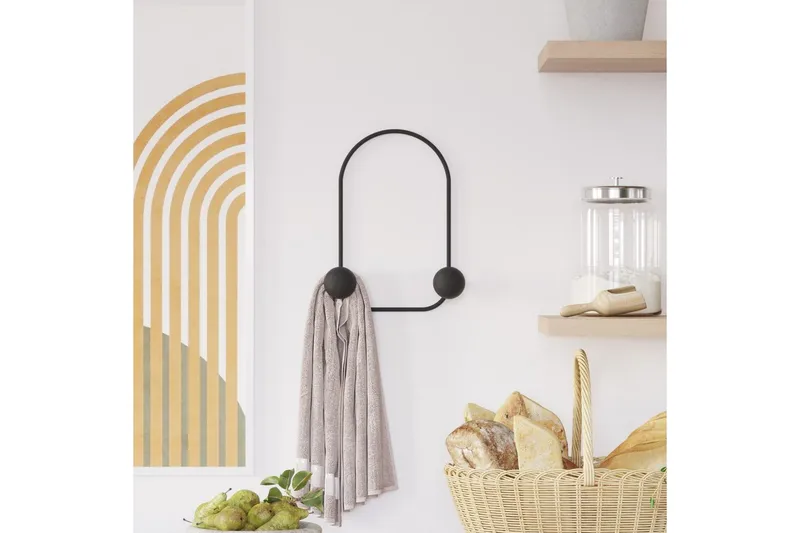 Metall Väggkrok Kelanburg Svart - Svart - Förvaring - Sko- & klädförvaring - Klädhängare - Klädkrok