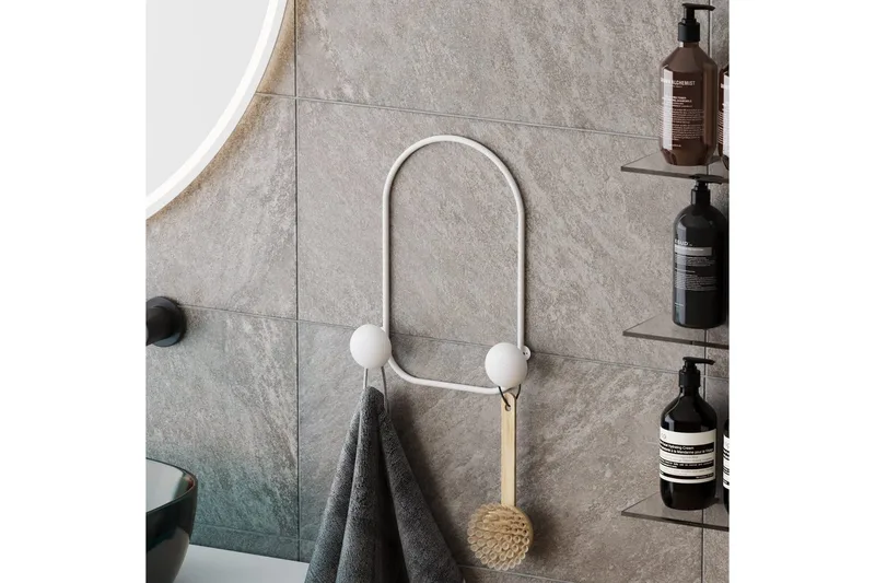 Metall Väggkrok Kelanburg Vit - Vit - Förvaring - Sko- & klädförvaring - Klädhängare - Klädkrok