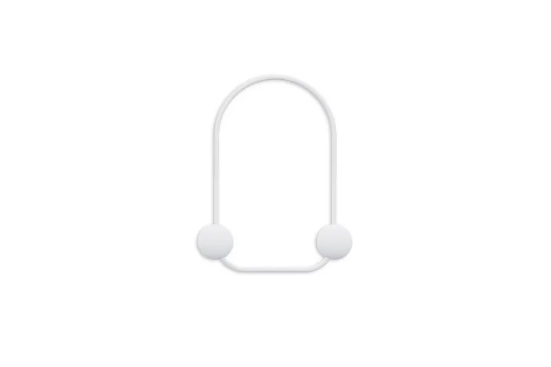 Metall Väggkrok Kelanburg Vit, Vit