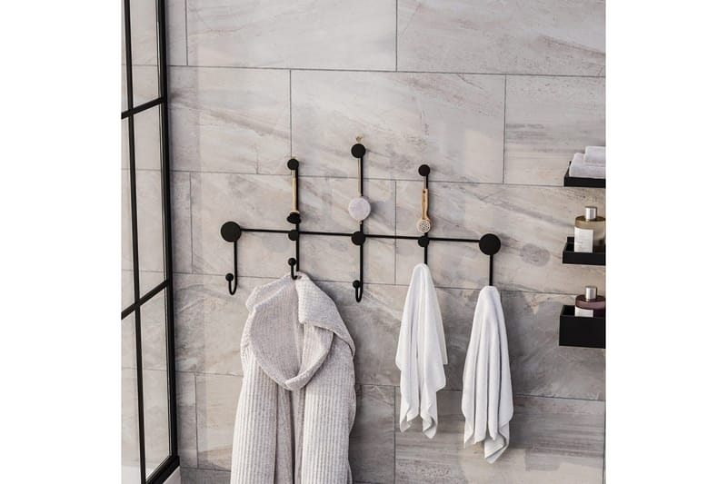 Metall Väggkrok Ranjita Svart - Svart - Förvaring - Sko- & klädförvaring - Klädhängare - Klädkrok