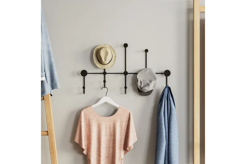 Metall Väggkrok Ranjita Svart - Svart - Förvaring - Sko- & klädförvaring - Klädhängare - Klädkrok