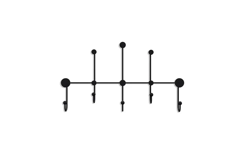 Metall Väggkrok Ranjita Svart, Svart