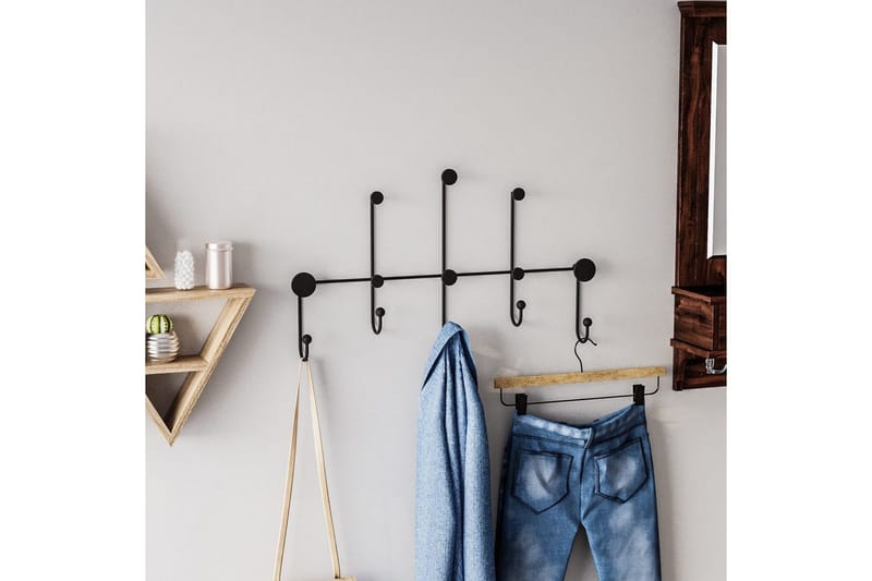 Metall Väggkrok Ranjita Svart - Svart - Förvaring - Sko- & klädförvaring - Klädhängare - Klädkrok