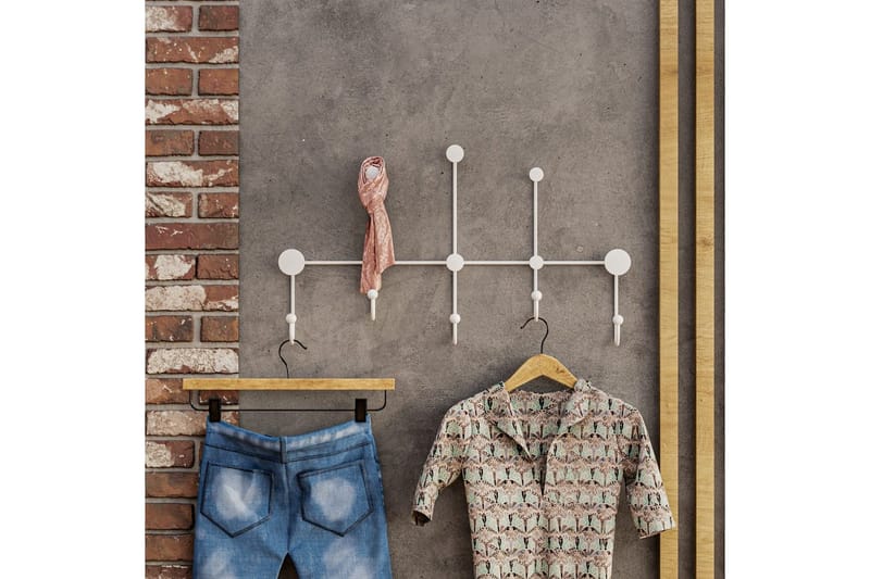 Metall Väggkrok Ranjita Vit - Vit - Förvaring - Sko- & klädförvaring - Klädhängare - Klädkrok