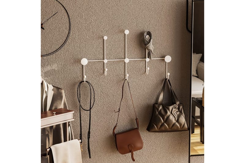 Metall Väggkrok Ranjita Vit - Vit - Förvaring - Sko- & klädförvaring - Klädhängare - Klädkrok