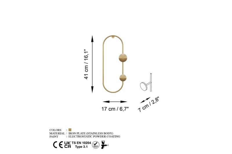 Metall Väggkrok Sota Rany - Rany - Förvaring - Sko- & klädförvaring - Klädhängare - Klädkrok