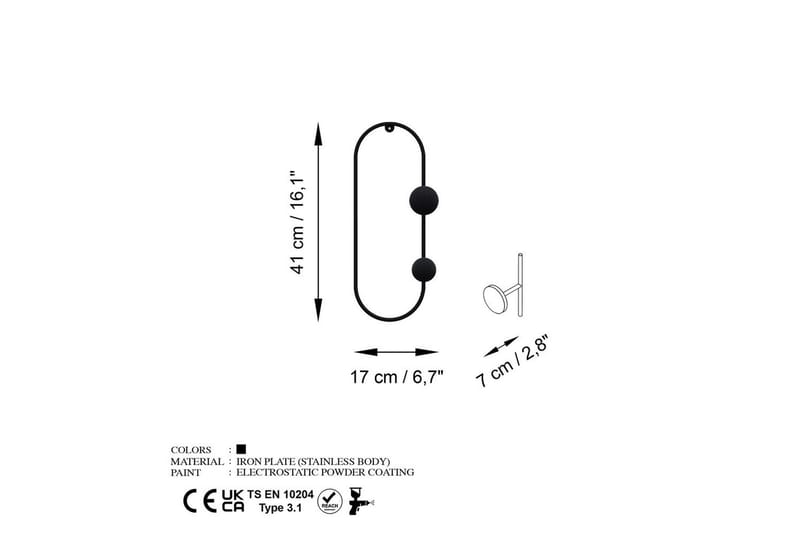 Metall Väggkrok Sota Svart - Svart - Förvaring - Sko- & klädförvaring - Klädhängare - Klädkrok