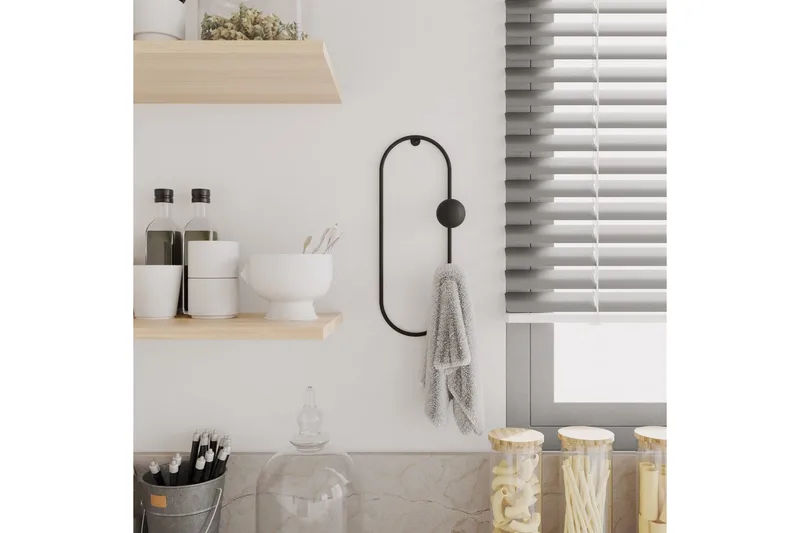 Metall Väggkrok Sota Svart - Svart - Förvaring - Sko- & klädförvaring - Klädhängare - Klädkrok