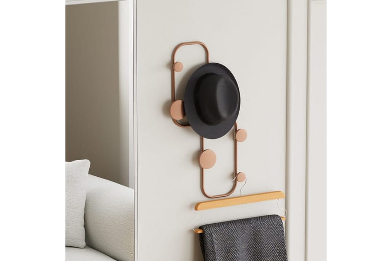 Metall Väggkrok Tivra Koppar - Koppar - Förvaring - Sko- & klädförvaring - Klädhängare - Klädkrok
