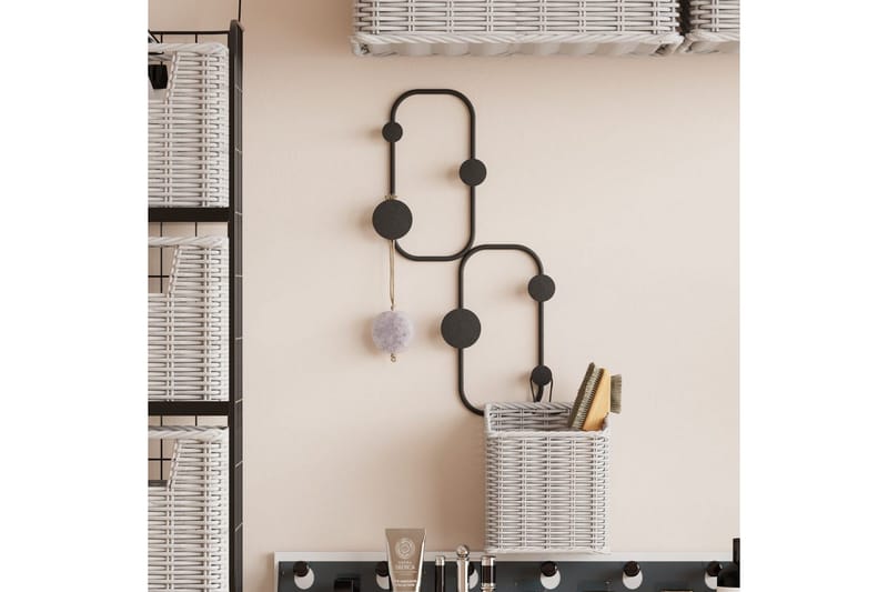 Metall Väggkrok Tivra Svart - Svart - Förvaring - Sko- & klädförvaring - Klädhängare - Klädkrok