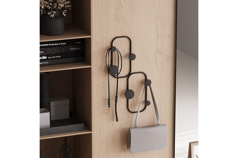 Metall Väggkrok Tivra Svart - Svart - Förvaring - Sko- & klädförvaring - Klädhängare - Klädkrok
