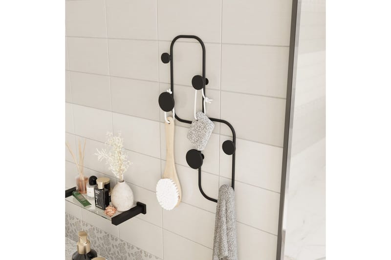 Metall Väggkrok Tivra Svart - Svart - Förvaring - Sko- & klädförvaring - Klädhängare - Klädkrok