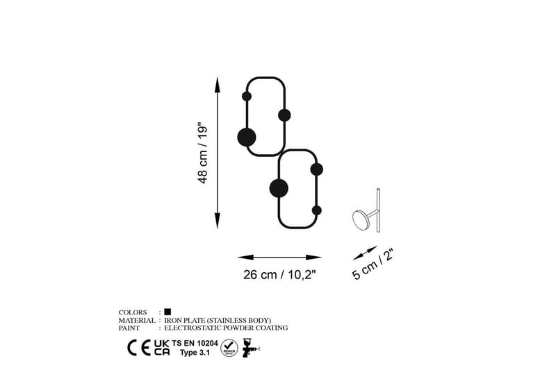 Metall Väggkrok Tivra Svart - Svart - Förvaring - Sko- & klädförvaring - Klädhängare - Klädkrok