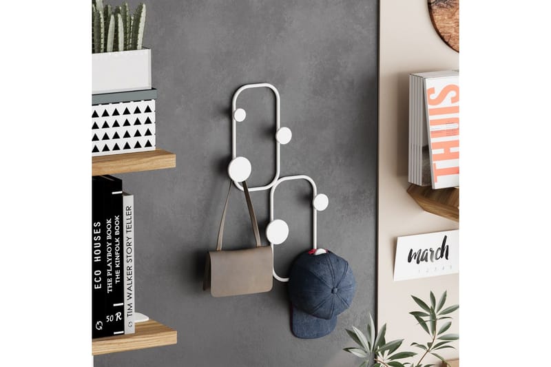 Metall Väggkrok Tivra Vit - Vit - Förvaring - Sko- & klädförvaring - Klädhängare - Klädkrok