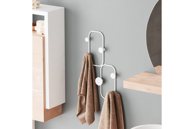Metall Väggkrok Tivra Vit - Vit - Förvaring - Sko- & klädförvaring - Klädhängare - Klädkrok