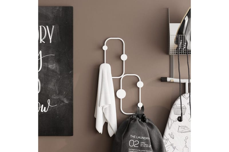 Metall Väggkrok Tivra Vit - Vit - Förvaring - Sko- & klädförvaring - Klädhängare - Klädkrok