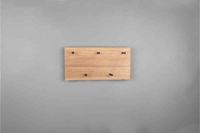 SAMANTHA Klädhängare LED-belyst 40x20 cm Trä/Svart - Trä/Svart - Förvaring - Sko- & klädförvaring - Klädhängare - Klädkrok