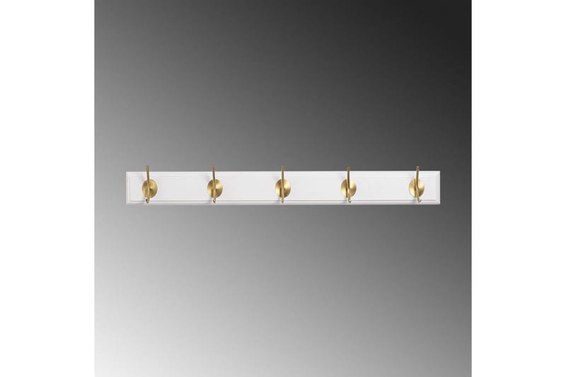 Träväggkrok Ranvir Vit / Rany - 65 x 7 x 8 - Förvaring - Sko- & klädförvaring - Klädhängare - Klädkrok