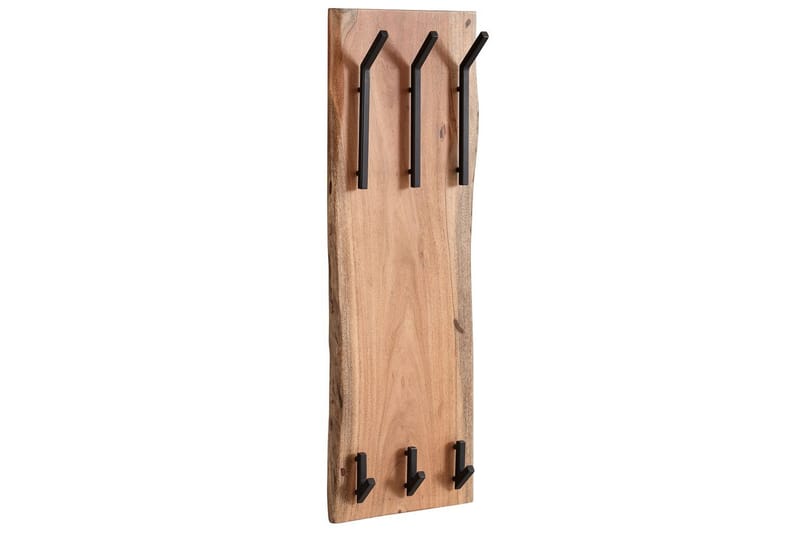 Vägghylla Wohnling Massiv trä träd kant väggmonterad klädhängare 35X100 cm industriell - Förvaring - Sko- & klädförvaring - Klädhängare - Klädställning
