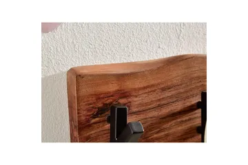 Vägghylla Wohnling Vägghängd kapphängare i massivt trä med trädets kantindustri, 60 cm - Förvaring - Sko- & klädförvaring - Klädhängare - Klädkrok